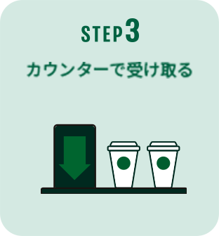 カウンターで受け取る